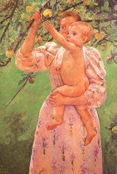 Baby Reaching for an Apple
